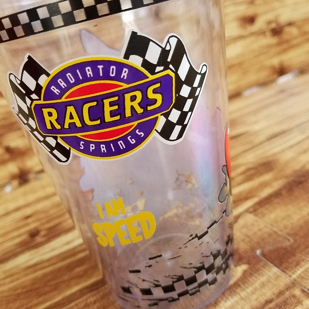 Disney Pixar Cars Plastic Drinkware Lot Piston Cup Trophy Tumblers 3pc Set